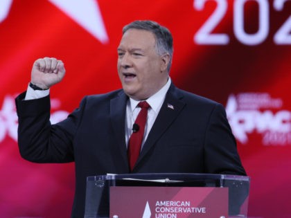 ORLANDO, FLORIDA - FEBRUARY 27: Former U.S. Secretary of State Mike Pompeo addresses the Conservative Political Action Conference held in the Hyatt Regency on February 27, 2021 in Orlando, Florida. Begun in 1974, CPAC brings together conservative organizations, activists, and world leaders to discuss issues important to them. (Photo by …