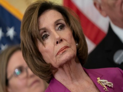 U.S. House Speaker Nancy Pelosi (D-CA) listens as Senate Minority Leader Chuck Schumer (D-NY) speaks at a news conference about health care at the U.S. Capitol on February 4, 2020 in Washington, DC. Schumer called on President Trump to reverse course and direct the Justice Department to drop out of …
