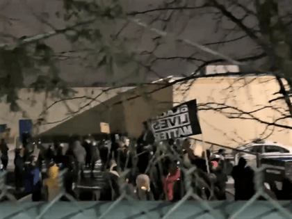 Protesters gather at police station in Rochester, New York, in response to police pepper-s
