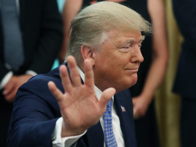 WASHINGTON, DC - JUNE 25: U.S. President Donald Trump speaks to reporters about Iran and M