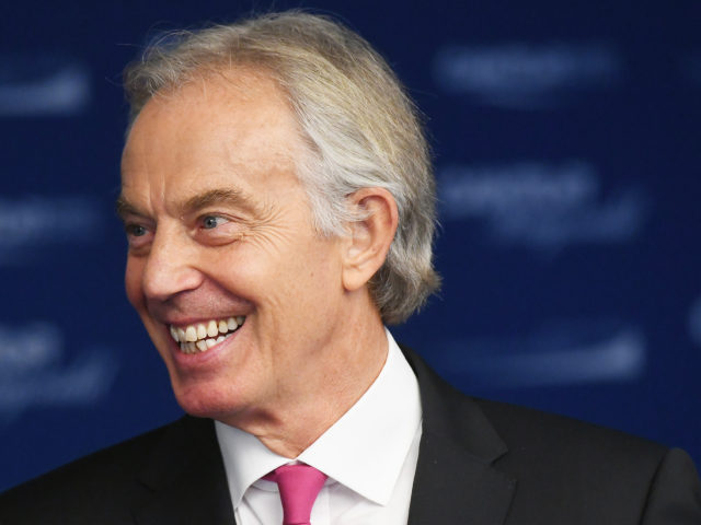 NEW YORK, NY - SEPTEMBER 11: Tony Blair attends the Annual Charity Day hosted by Cantor Fitzgerald, BGC and GFI at Cantor Fitzgerald on September 11, 2018 in New York City. (Photo by Noam Galai/Getty Images for Cantor Fitzgerald)