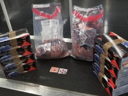 CBP OFO officers seized 3,200 viagra pills at Chicago O'Hare International Airport. (Photo: U.S. Customs and Border Protection, Office of Field Operations)