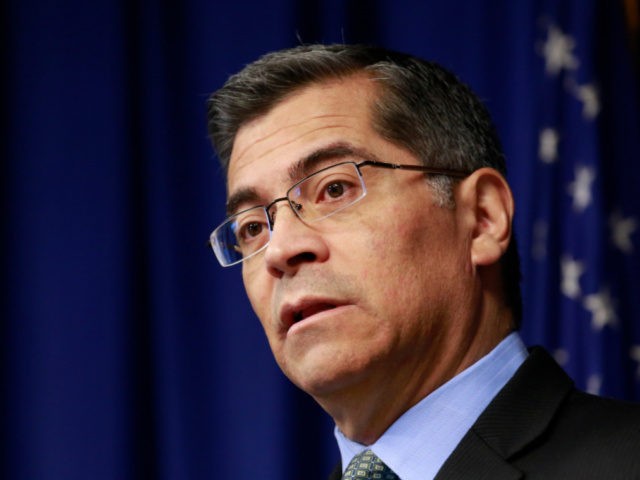 In this Feb. 20, 2018, file photo, California Attorney General Xavier Becerra speaks at a news conference in Sacramento, Calif. A California law allowing terminally ill people to end their lives was blocked following a judge's ruling that the measure was not legally approved by the Legislature. Since last week's …