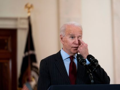 WASHINGTON, DC - FEBRUARY 22: U.S. President Joe Biden delivers remarks on the more than 5