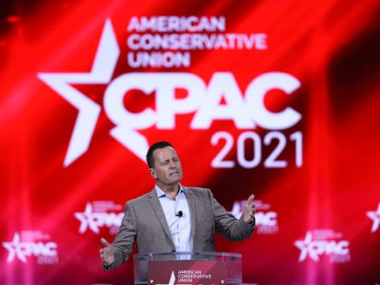 ORLANDO, FLORIDA - FEBRUARY 27: Amb. Richard Grenell, former Acting Director of U.S. National Intelligence, speaks during the Conservative Political Action Conference held in the Hyatt Regency on February 27, 2021 in Orlando, Florida. Begun in 1974, CPAC brings together conservative organizations, activists, and world leaders to discuss issues important …