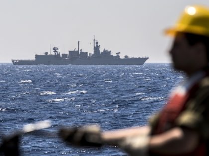 A Greek vessel HS Limnos (type "S" frigate) is seen during the "Novel Dina 17" training session in the Mediterranean Sea on April 4, 2017. Israel's navy had historically been one of the smaller and less well-known parts of its military. Although more than 90 percent of Israels imports come …