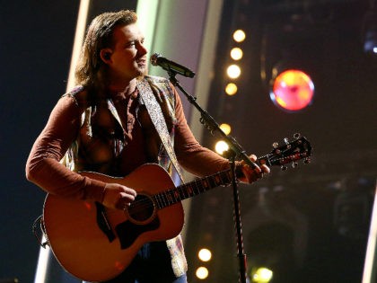 NASHVILLE, TENNESSEE : (FOR EDITORIAL USE ONLY) Morgan Wallen performs onstage at Nashville’s Music City Center for “The 54th Annual CMA Awards” broadcast on Wednesday, November 11, 2020 in Nashville, Tennessee. (Photo by Terry Wyatt/Getty Images for CMA)