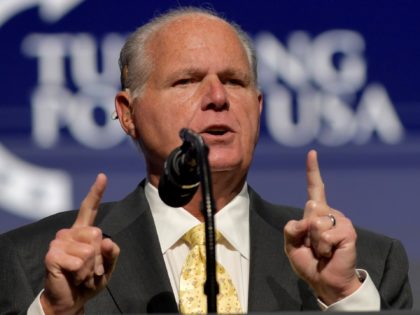 WEST PALM BEACH, FL - DECEMBER 21: Rush Limbaugh speaks at the 2019 Turning Point USA Student Action Summit - Day 3 at the Palm Beach County Convention Center on December 20, 2019 in West Palm Beach, Florida. People: Rush Limbaugh Credit: hoo-me / MediaPunch /IPX