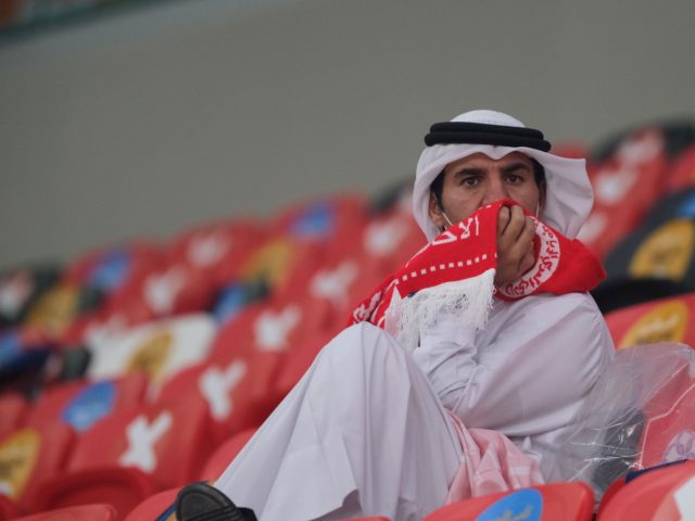 DOHA, QATAR - DECEMBER 18: Al Arabi fan looks dejected after the Emir Cup Final between Al