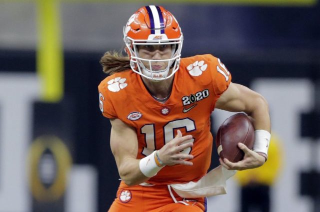 Injured Clemson QB Trevor Lawrence shows arm strength at pro day