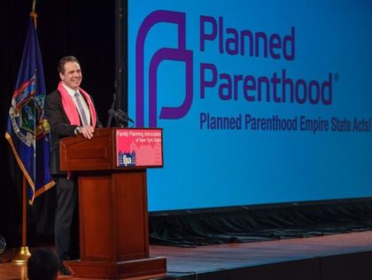 Governor Andrew Cuomo delivers remarks supporting women's rights and funding for Planned Parenthood at rally in Albany in Jan. 2017