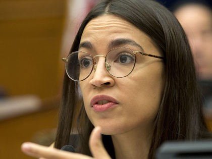 Rep. Alexandria Ocasio-Cortez, D-N.Y., speaks during the House Oversight subcommittee hear