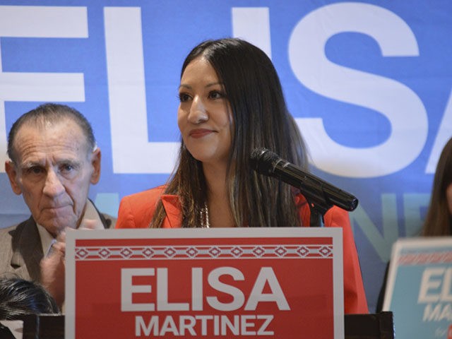 Republican Elisa Martinez speaks to supporters in Albuquerque, N.M., on Wednesday, Nov. 20