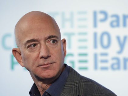 FILE - In this Sept. 19, 2019, file photo, Amazon CEO Jeff Bezos speaks during his news conference at the National Press Club in Washington. Amazon said Tuesday, Feb. 2, 2021, that Bezos is stepping down as CEO later in the year, a role he's had since he founded the …