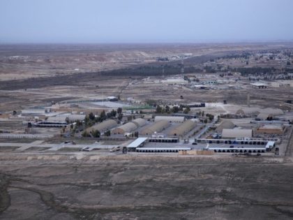 FILE - This Dec. 29, 2019, aerial file photo taken from a helicopter shows Ain al-Asad air