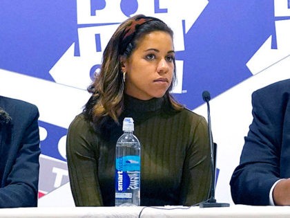 NASHVILLE, TENNESSEE - OCTOBER 27: (L-R) Briahna Gray, Maya Wiley, Alexi McCammond, Elie Mystal, Malcolm Nance, April Ryan and Touré speak onstage during day 2 of Politicon 2019 at Music City Center on October 27, 2019 in Nashville, Tennessee. (Photo by Ed Rode/Getty Images for Politicon)