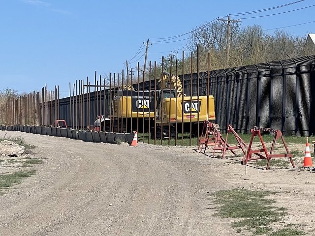 A halted border wall construction project in West Texas. (Photo: Randy Clark/Breitbart Texas)