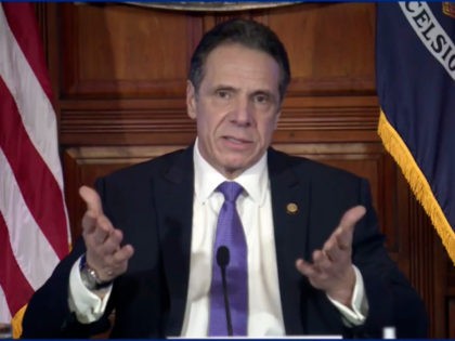 In this image taken from video from the Office of the NY Governor, New York Gov. Andrew Cu