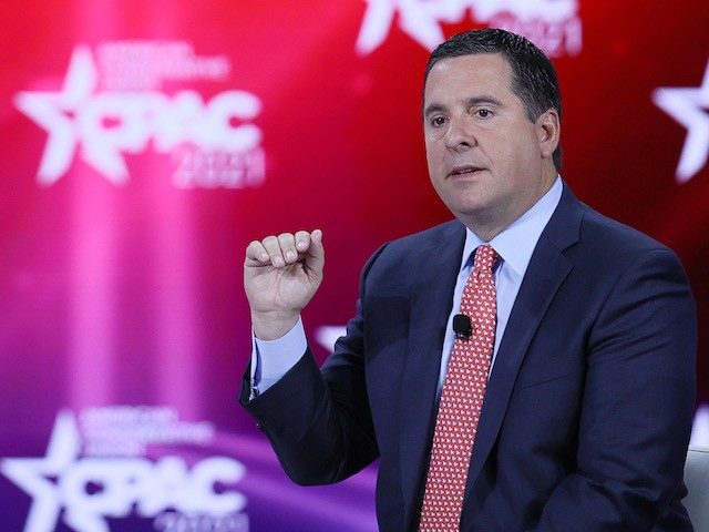 Rep. Devin Nunes (R-CA) addresses the Conservative Political Action Conference held in the Hyatt Regency on February 27, 2021 in Orlando, Florida. (Joe Raedle/Getty Images)