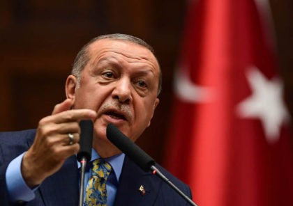 President Recep Tayyip Erdogan speaks about the murder of Saudi journalist Jamal Khashoggi during his weekly parliamentary address on October 23, 2018 in Ankara, Turkey. (Getty Images)