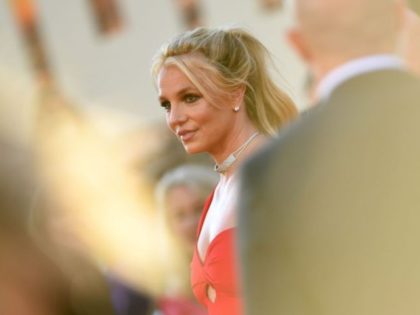US singer Britney Spears arrives for the premiere of Sony Pictures' "Once Upon a Time... in Hollywood" at the TCL Chinese Theatre in Hollywood, California on July 22, 2019. (Photo by VALERIE MACON / AFP) (Photo credit should read VALERIE MACON/AFP via Getty Images)
