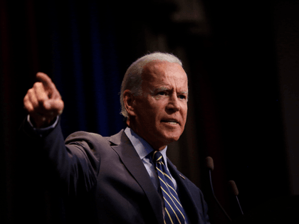Democratic presidential candidate, former Vice President Joe Biden speaks at the Iowa Federation Labor Convention on August 21, 2019 in Altoona, Iowa. Candidates had 10 minutes each to address union members during the convention. The 2020 Democratic presidential Iowa caucuses will take place on Monday, February 3, 2020.(Photo by Joshua …