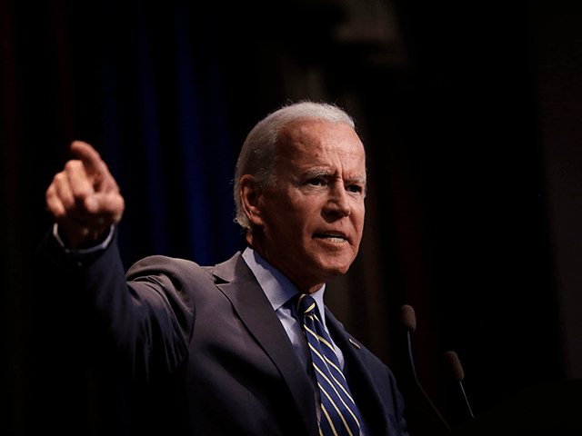 Democratic presidential candidate, former Vice President Joe Biden speaks at the Iowa Fede