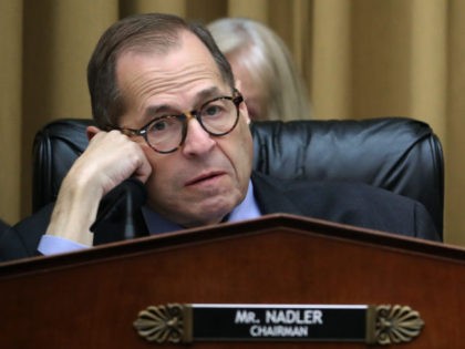 WASHINGTON, DC - SEPTEMBER 12: Chairman Jerry Nadler (D-NY) listens to comments during a House Judiciary Committee markup, on September 12, 2019 in Washington, DC. The full committee voted and passed a resolution for procedures for future hearings related to its investigation to determine whether to recommend articles of impeachment with …