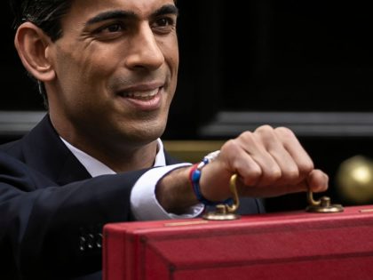 LONDON, ENGLAND - MARCH 11: Rishi Sunak, Chancellor of the Exchequer departs to deliver the annual Budget at Downing Street on March 11, 2020 in London, England. The government is presenting its first budget amid the economic pressure of the coronavirus outbreak. Earlier today, the Bank of England announced an …