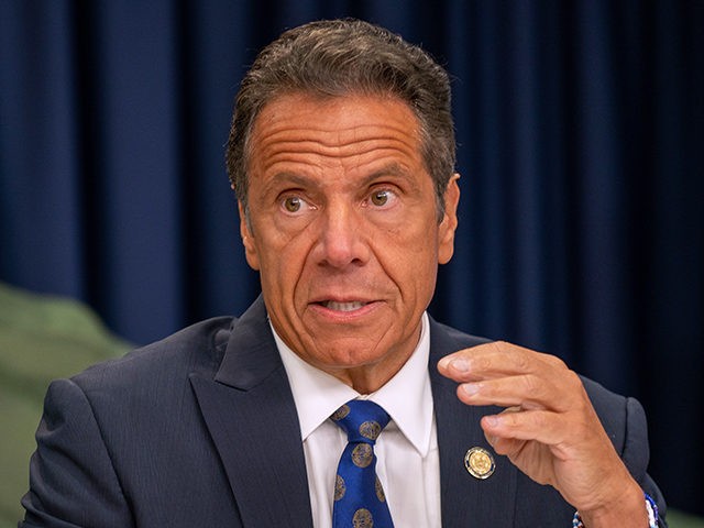 NEW YORK, NY - JULY 6: New York Governor Andrew Cuomo speaks during a COVID-19 briefing on July 6, 2020 in New York City. On the 128th day since the first confirmed case in New York and on the first day of phase 3 of the reopening, Gov. Cuomo asked …