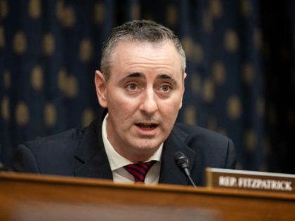 WASHINGTON, DC - MARCH 10: Rep. Brian Fitzpatrick (R-PA) speaks as U.S. Secretary of State Antony Blinken testifies before the House Committee On Foreign Affairs March 10, 2021 on Capitol Hill in Washington, DC. Blinken is expected to take questions about the Biden administration's priorities for U.S. foreign policy. (Photo …