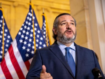 WASHINGTON, DC - MARCH 04: Sen. Ted Cruz (R-TX) speaks at a press conference on school reo