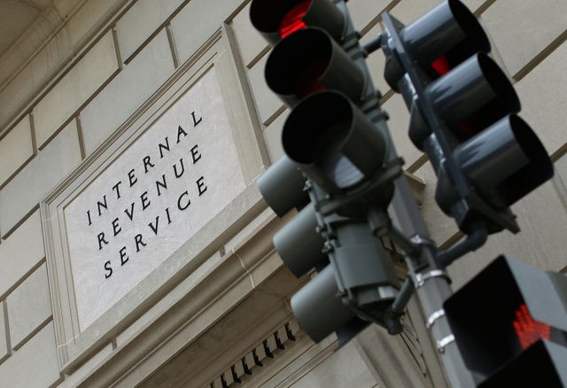 WASHINGTON, DC - JULY 22: The Internal Revenue Service Building is shown July 22, 2013 in Washington, DC. Due to current shortfalls in the federal budget, all Internal Revenue Service operations are closed today, with another furlough day scheduled for next month. (Photo by Win McNamee/Getty Images)