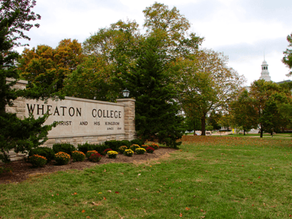 Wheaton College in suburban Chicago on October 11, 2017. Five players from Wheaton are accused of abusing and beating a fellow teammate, leaving the freshman seriously injured. Wheaton in September changed the players' team status to "inactive," after various criminal charges were filed by authorities. / AFP PHOTO / Nova …