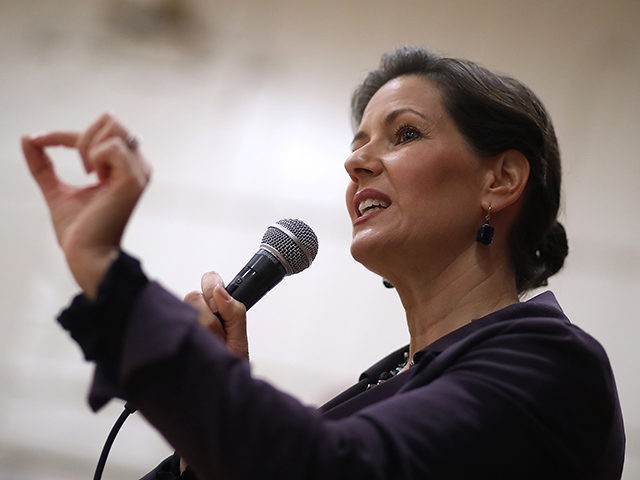 OAKLAND, CA - JANUARY 19: Oakland mayor Libby Schaaf speaks to students at Edna Brewer Mid