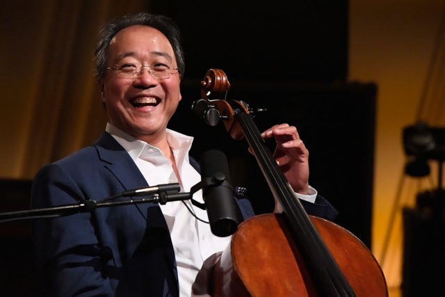 WASHINGTON, DC - JUNE 25: Yo-Yo Ma performs on SiriusXM's Symphony Hall hosted by David Sr