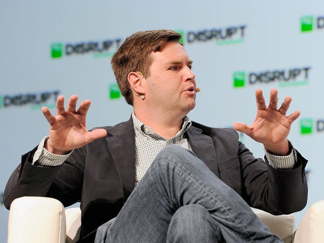 SAN FRANCISCO, CA - SEPTEMBER 06: Rise of the Rest Seed Fund managing partner J.D. Vance speaks onstage during Day 2 of TechCrunch Disrupt SF 2018 at Moscone Center on September 6, 2018 in San Francisco, California. (Photo by Steve Jennings/Getty Images for TechCrunch)