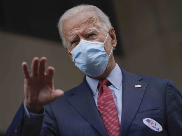 Joe Biden votes (Drew Angerer / Getty)