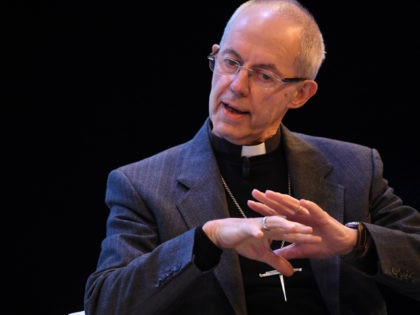 LONDON, ENGLAND - NOVEMBER 18: The Most Reverend Justin Welby, Archbishop of Canterbury talks at a debate on social inequality at the annual CBI conference on November 18, 2019 in London, England. (Photo by Leon Neal/Getty Images)