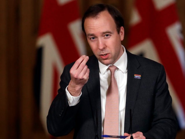 LONDON, ENGLAND - FEBRUARY 26: UK Health Secretary Matt Hancock talks during the Covid-19