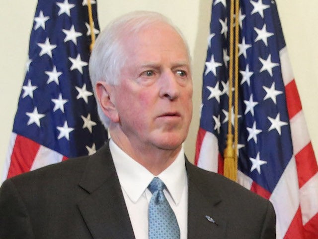 Rep. Mike Thompson (D-CA) holds a news conference about new legislation to enforce background checks for gun purchases in the Canon House Office Building on Capitol Hill March 4, 2015 in Washington, DC. (Chip Somodevilla/Getty Images)