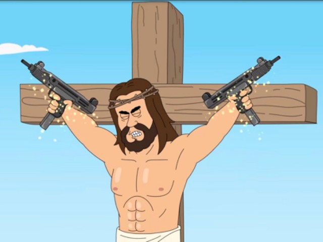 Netflix Show 'Paradise P.D.' Uses Sex-Loving Jesus to Mock American Gun Owners