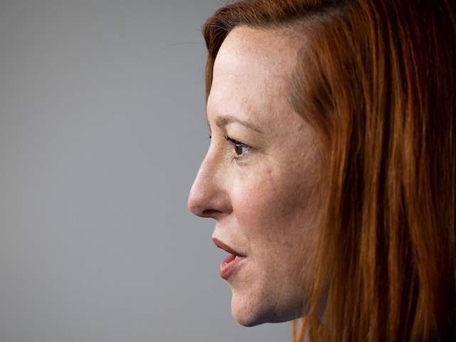 White House Press Secretary Jen Psaki speaks during the daily press briefing at the White