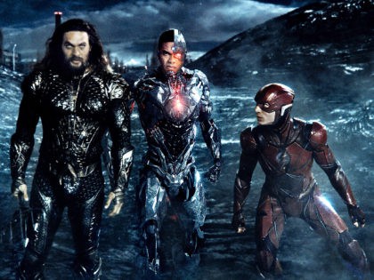 From left, Jason Momoa, Ray Fisher and Ezra Miller in “Zack Snyder’s Justice League.”Credit...HBO Max