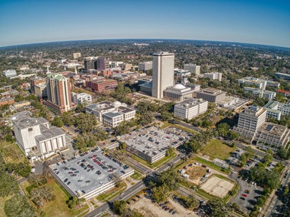 Aerial View of Tallahassee, the Capitol of the State of Florida