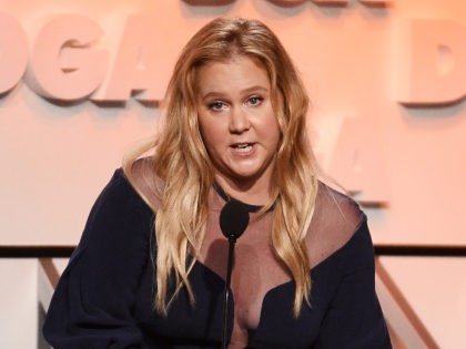 BEVERLY HILLS, CA - FEBRUARY 03: Comedian Amy Schumer speaks onstage during the 70th Annual Directors Guild Of America Awards at The Beverly Hilton Hotel on February 3, 2018 in Beverly Hills, California. (Photo by Kevork Djansezian/Getty Images for DGA)
