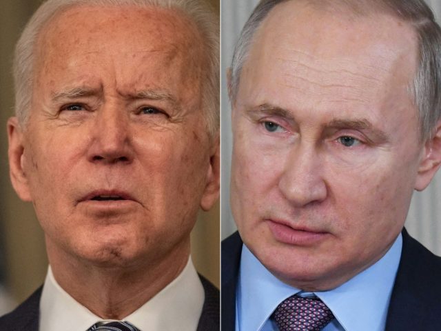 COMBO) This combination of pictures created on March 17, 2021 shows US President Joe Biden