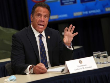NEW YORK, NY - JULY 6: New York State Governor Andrew Cuomo updates New Yorkers and announces mid-Hudson region to enter phase IV of reopening tomorrow and calls on President Trump to acknowledge that COVID-19 exists and is a problem. Cuomo also confirms 518 additional coronavirus cases in New York …