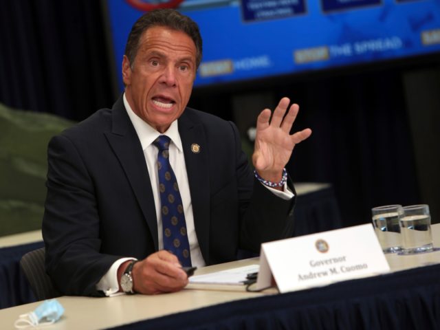 NEW YORK, NY - JULY 6: New York State Governor Andrew Cuomo updates New Yorkers and announ