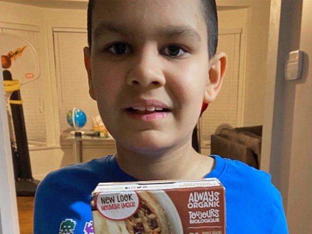 Boy with autism receives his favorite waffles. (Jenna Roman)